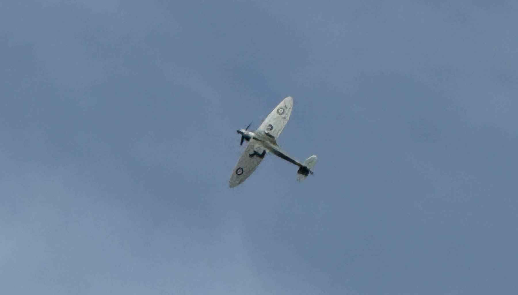 G-George 1940s event Spitfire in flight