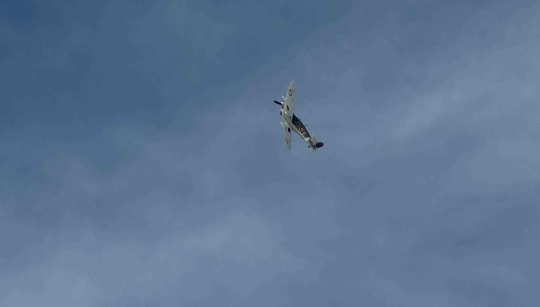 G-George 1940s event Spitfire in flight